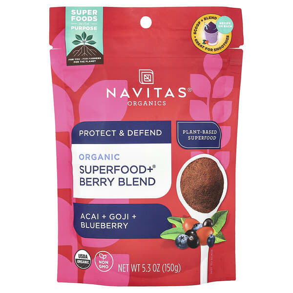 Navitas Organics, 有機 Superfood+® 漿果混合物，5.3 盎司（150 克）