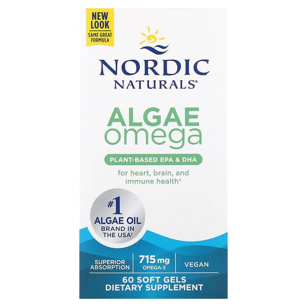Nordic Naturals, 海藻 Omega，715 毫克，60 粒軟凝膠（每粒軟凝膠 357.5 毫克）