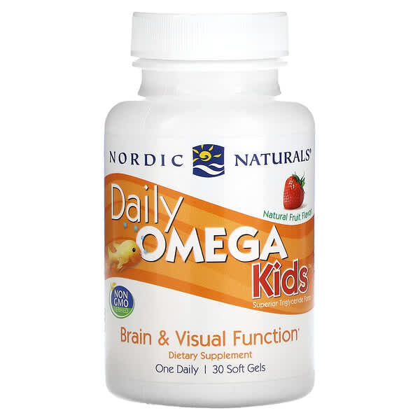Nordic Naturals, 兒童日常 omega，天然水果味，30 粒軟凝膠