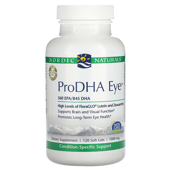 Nordic Naturals, ProDHA 護眼凝膠，1000 毫克，120 粒