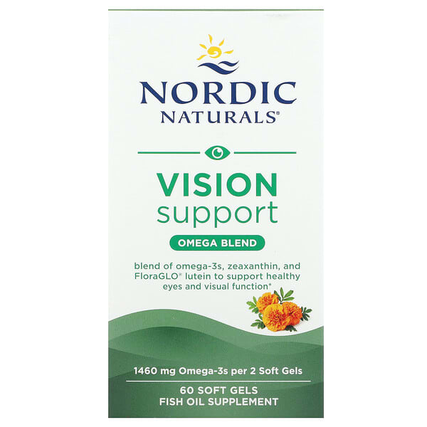 Nordic Naturals, 視力幫助，Omega 混合物，1,460 毫克，60 粒軟凝膠（每粒軟凝膠 730 毫克）