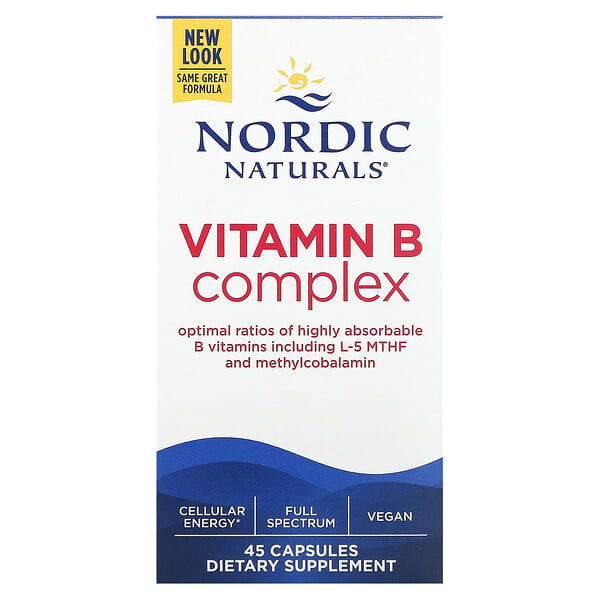 Nordic Naturals, 維生素 B 複合物，45 粒膠囊