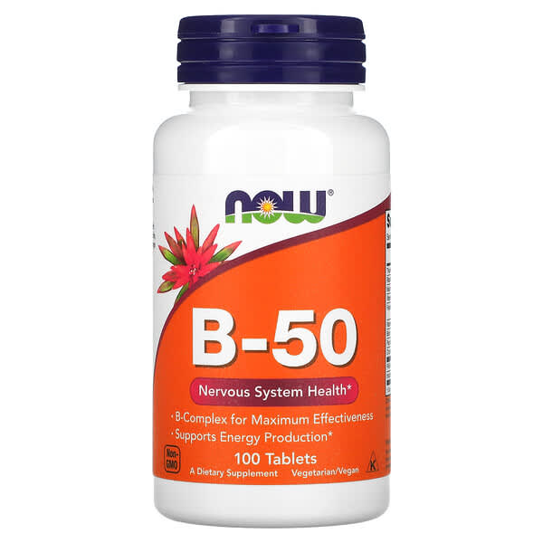 NOW Foods, B-50，100 片