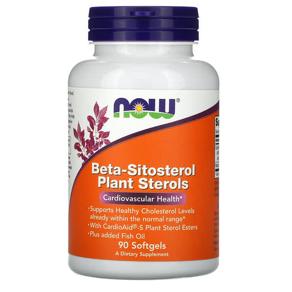 NOW Foods, Β-穀甾醇植物甾醇，90 粒軟凝膠