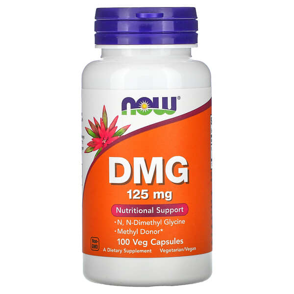 NOW Foods, DMG,125 毫克,100 粒素食膠囊