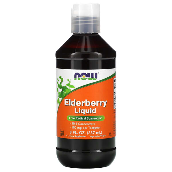 NOW Foods, 接骨木果果汁,500 毫克,8 盎司(237 毫升)