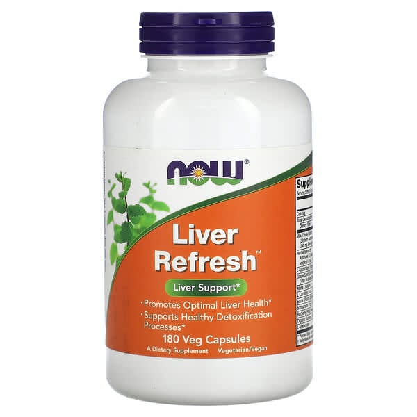 NOW Foods, Liver Refresh 肝臟幫助素食膠囊，180 粒裝