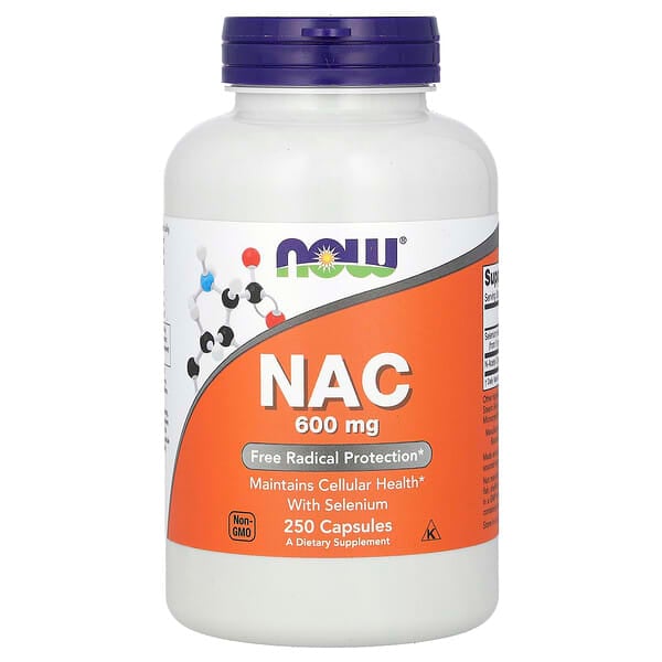 NOW Foods, NAC,600 毫克,250 粒膠囊