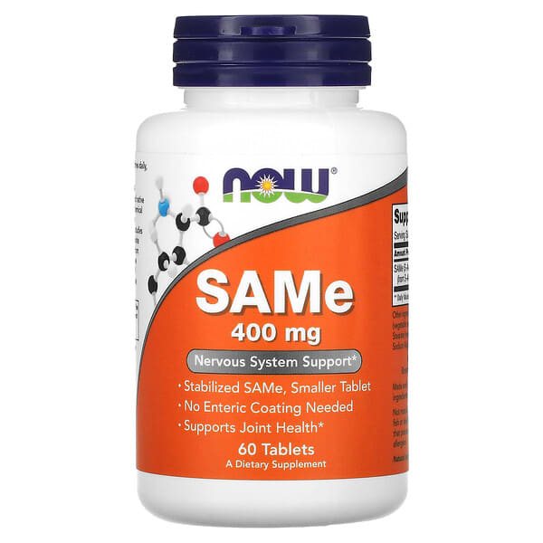 NOW Foods, SAMe,400 毫克,60 片