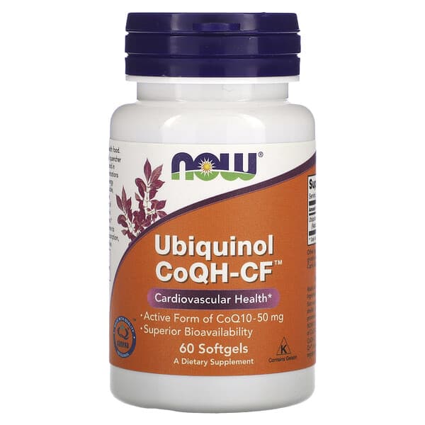 NOW Foods, 泛醇 CoQH-CF，50 毫克，60 粒軟膠囊