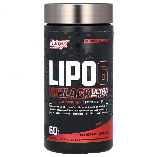 Nutrex Research, LIPO-6 Black，超濃縮物，60 粒黑色膠囊