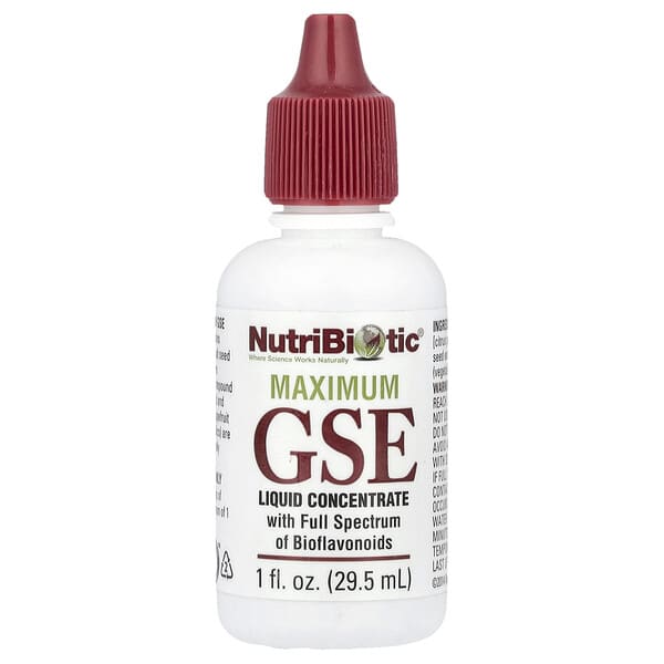 NutriBiotic, Maximum GSE,濃縮液,1 液量盎司(29.5 毫升)
