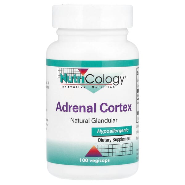 Nutricology, 腎上腺皮質,天然腺體,100 粒素食膠囊
