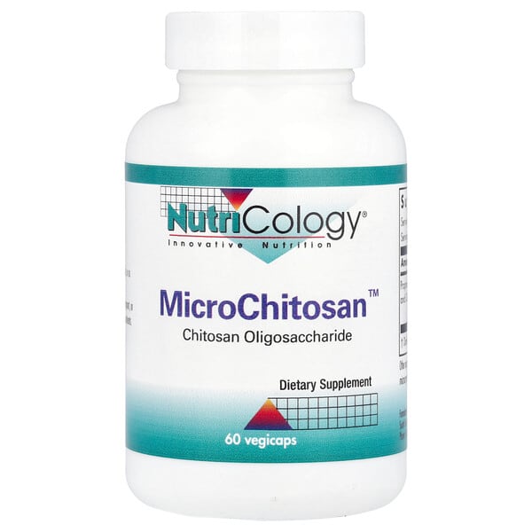 Nutricology, MicroChitosan，60 粒素食膠囊