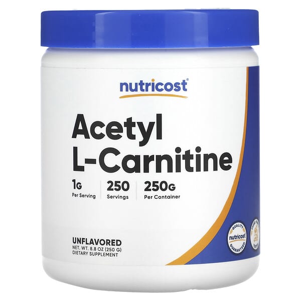 Nutricost, 乙酰左旋肉鹼，原味，8.8 盎司（250 克）