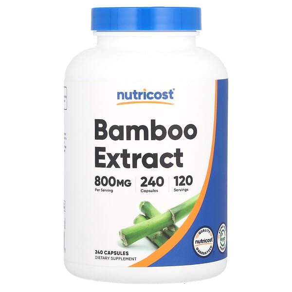 Nutricost, 竹子提取物，800 毫克，240 粒膠囊（每粒膠囊 400 毫克）