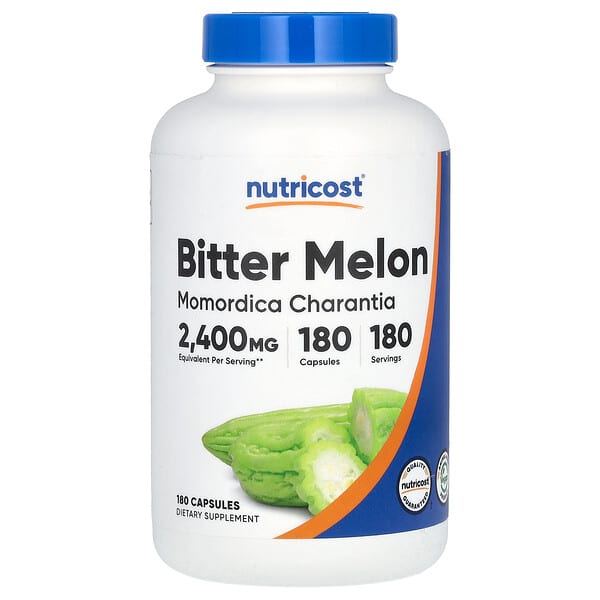 Nutricost, 苦瓜，2,400 毫克，180 粒膠囊