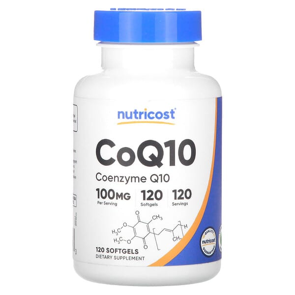 Nutricost, 輔酶 Q10，100 毫克，120 粒軟凝膠