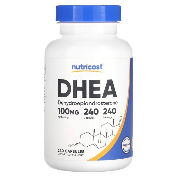 Nutricost, DHEA，100 毫克，240 粒膠囊
