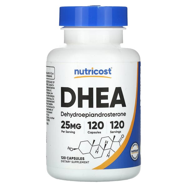 Nutricost, DHEA，25 毫克，120 粒膠囊
