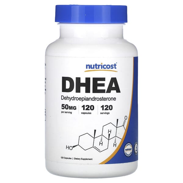 Nutricost, DHEA，50 毫克，120 粒膠囊
