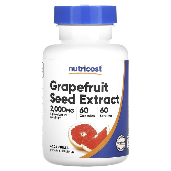 Nutricost, 葡萄柚籽提取物，2,000 毫克，60 粒膠囊
