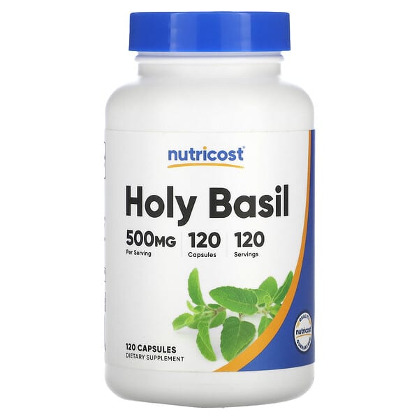 Nutricost, 聖羅勒，500 毫克，120 粒膠囊
