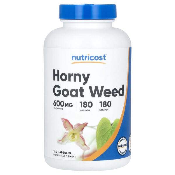 Nutricost, 淫羊藿,600 毫克,180 粒膠囊