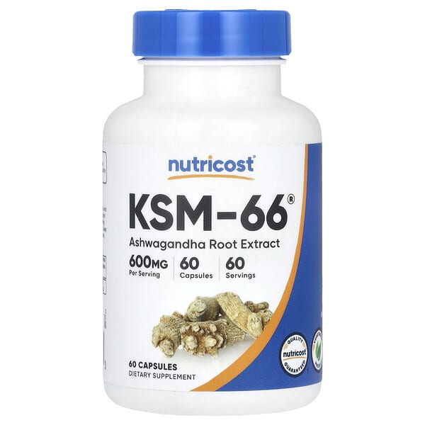 Nutricost, KSM-66 南非醉茄根提取物,600 毫克,60 粒膠囊