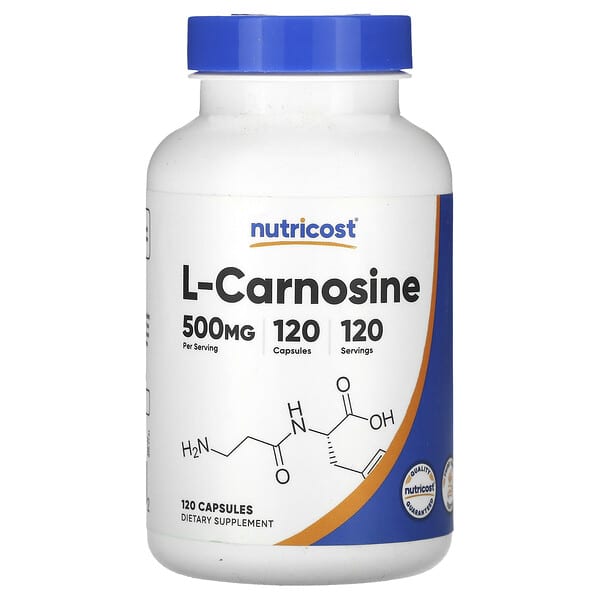 Nutricost, L-肉堿，500 毫克，120 粒膠囊