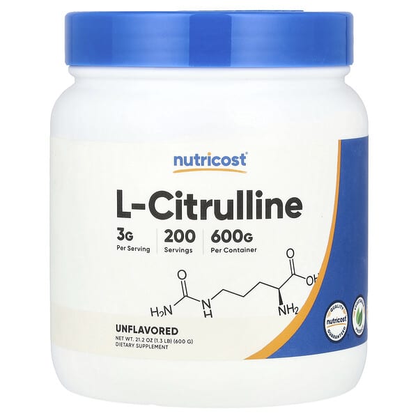 Nutricost, L-瓜氨酸粉,原味,1.3 磅(600 克)