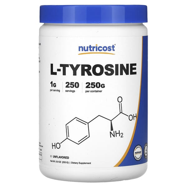 Nutricost, L-酪氨酸，原味，8.8 盎司（250 克）