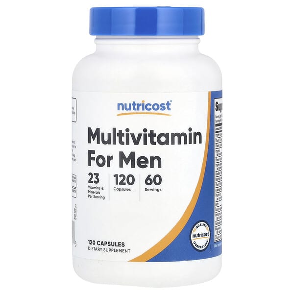 Nutricost, 男性多維生素,120 粒膠囊