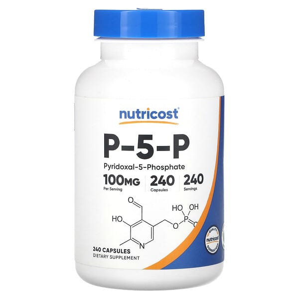 Nutricost, P-5-P，100 毫克，240 粒膠囊