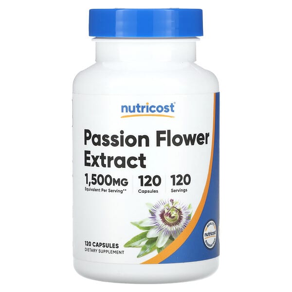 Nutricost, 西番蓮提取物，1,500 毫克，120 粒膠囊