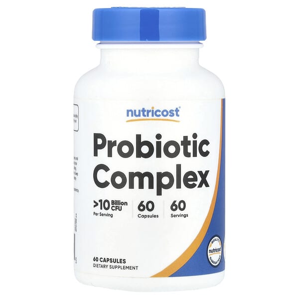 Nutricost, 益生菌複合物，>100 億 CFU，60 粒膠囊