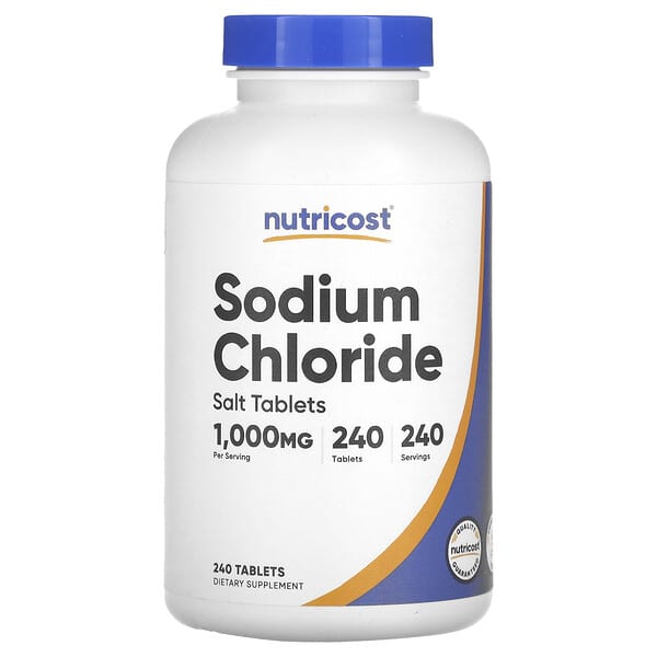Nutricost, 氯化鈉，1,000 毫克，240 片