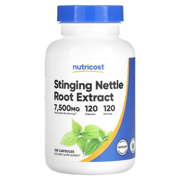 Nutricost, 蕁麻根提取物,7,500 毫克,120 粒膠囊