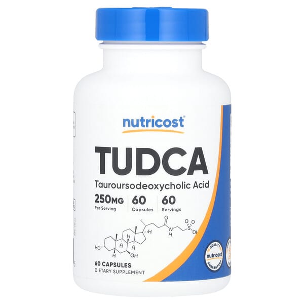 Nutricost, 牛磺熊去氧膽酸（TUDCA），250 毫克，60 粒膠囊