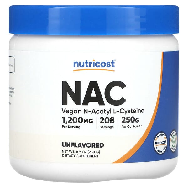 Nutricost, 素食 NAC,原味,8.9 盎司(250 克)
