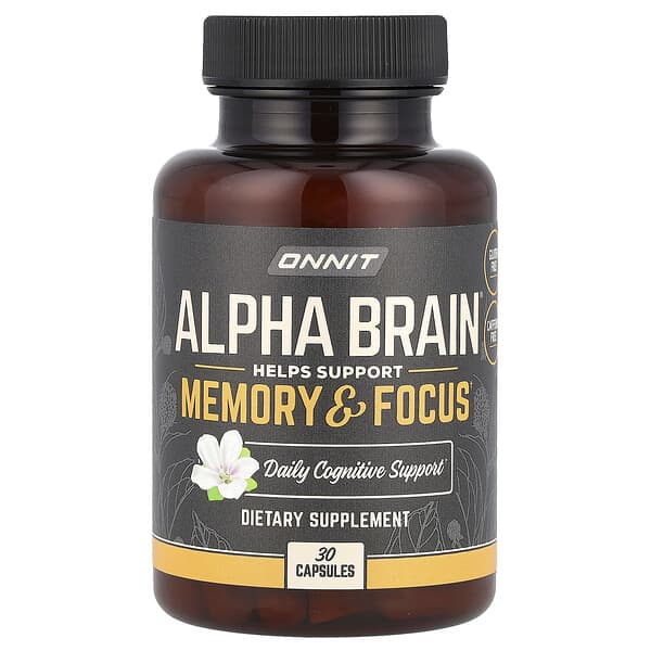 Onnit, Alpha Brain®，30 粒膠囊
