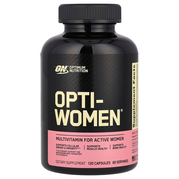 Optimum Nutrition, Opti-Women®，針對活躍女性的多維生素，120 粒膠囊