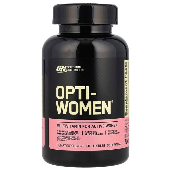 Optimum Nutrition, Opti-Women®，針對活躍女性的多維生素，60 粒膠囊
