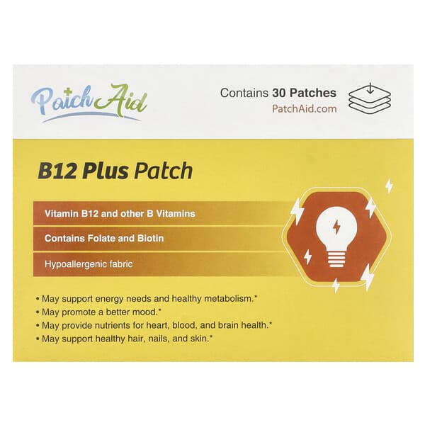 PatchAid, B12 Plus 貼片，30 片