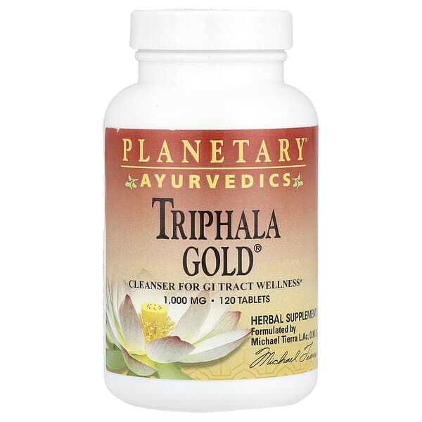 Planetary Herbals, 阿育吠陀，Triphala Gold®，2000 毫克，120 片（每片 1000 毫克）