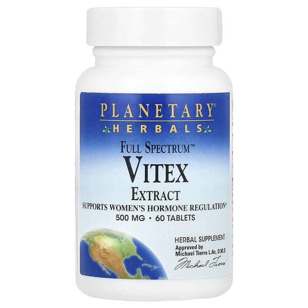 Planetary Herbals, 全譜，黃荊提取物，500 毫克，60 片
