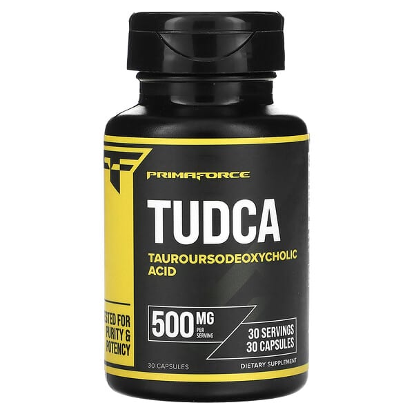Primaforce, 牛磺熊去氧膽酸（TUDCA），500 毫克，30 粒膠囊