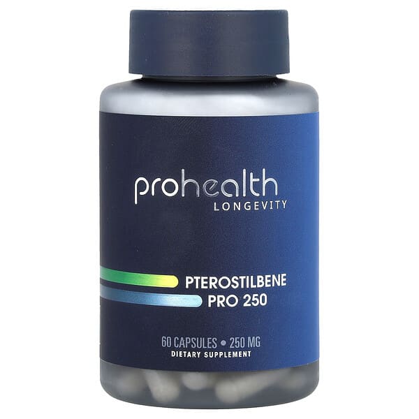 ProHealth Longevity, Pterostilbene Pro 250，250 毫克，60 粒膠囊