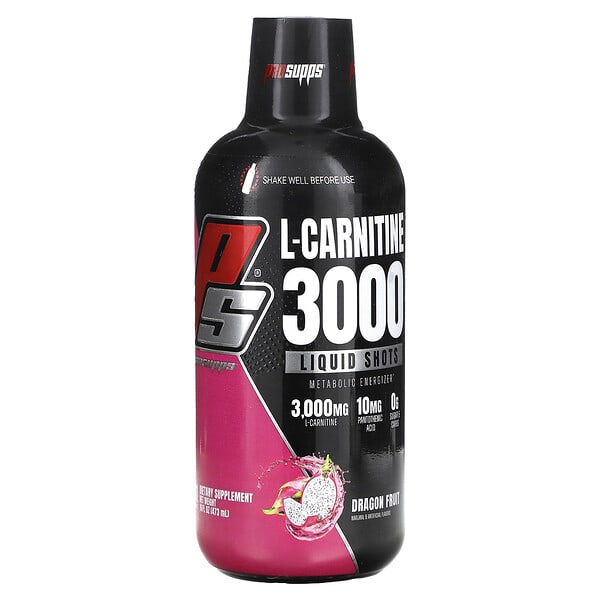 ProSupps, 左旋肉堿 3000，火龍果，3000 毫克，16 液量盎司（473 毫升）
