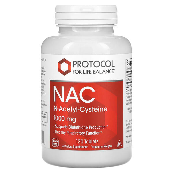 Protocol for Life Balance, NAC，1,000 毫克，120 片
